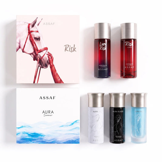 Aura and Risk Collection - 2X125ml + 3X100ml